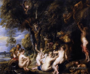 Nu classique œuvres - Nymphes et Satyres Peter Paul Rubens Nu